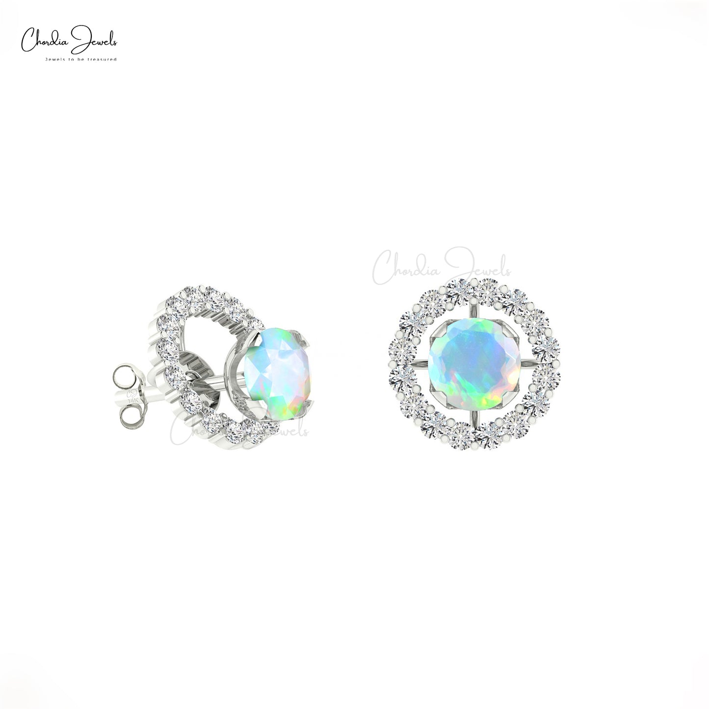 Opal Gemstone Earrings
