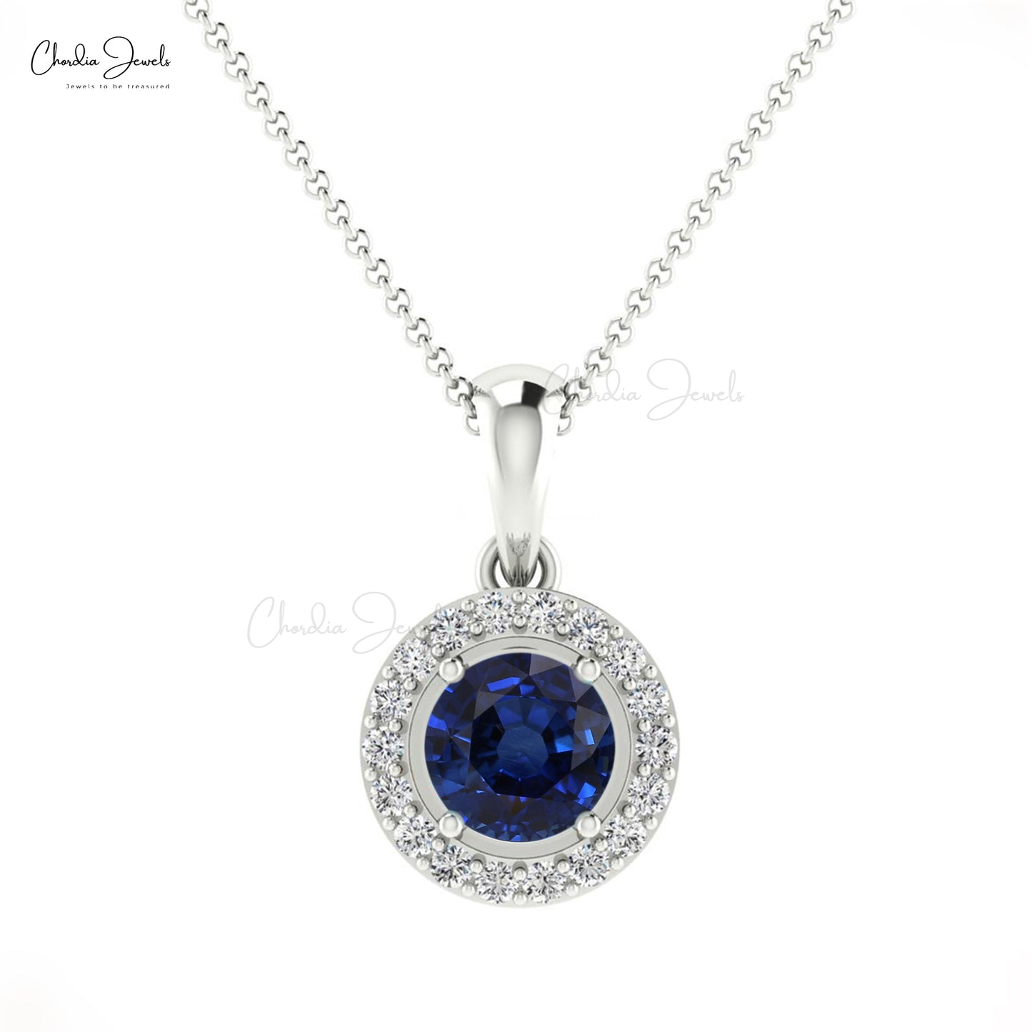 Natural Blue Sapphire Pendant