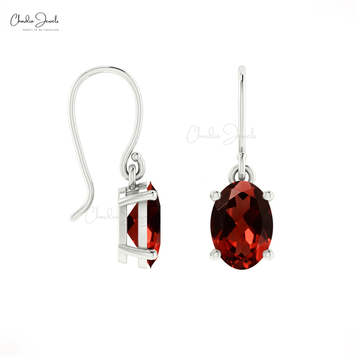 January Birthstone Earring
