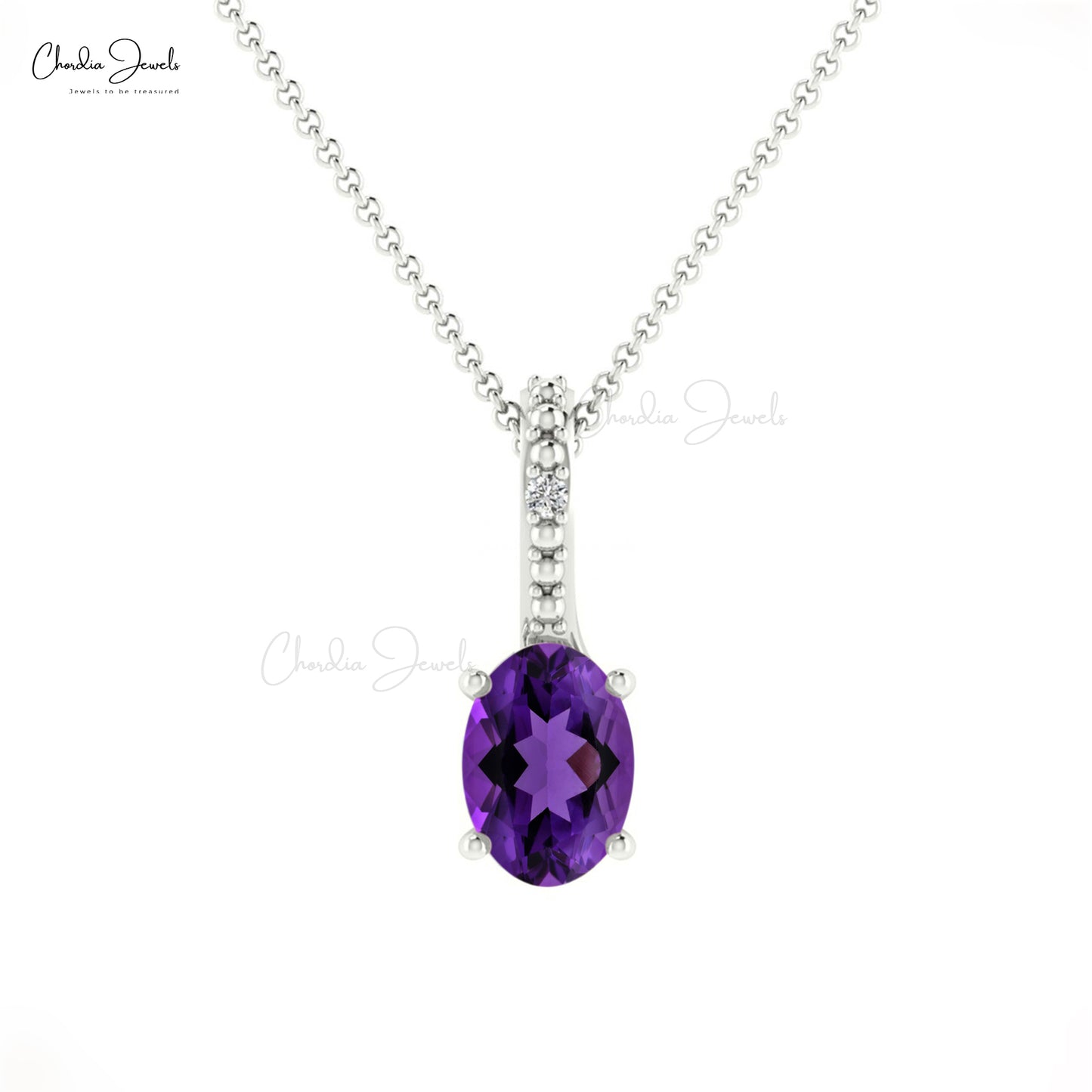 Natural Amethyst Pendant