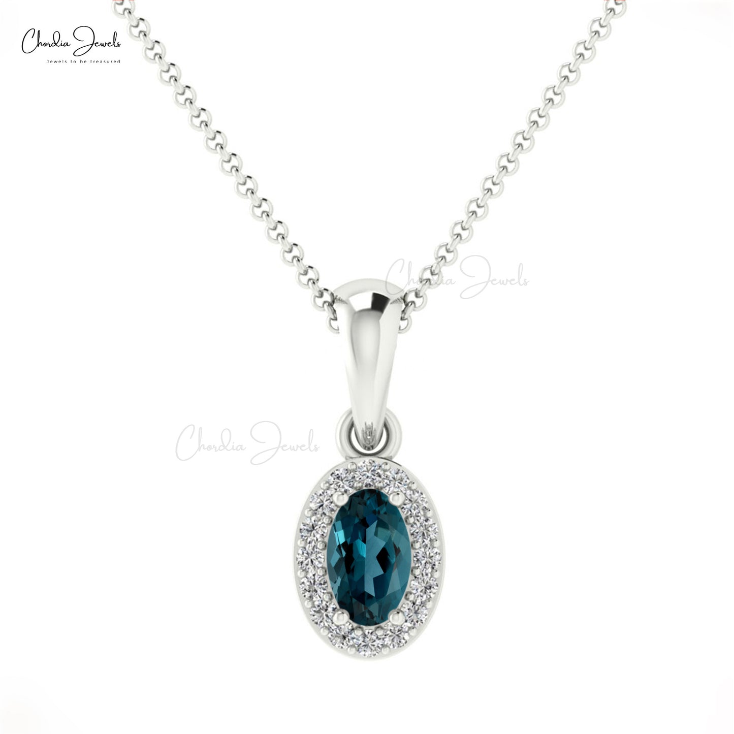 London Blue Topaz Pendant