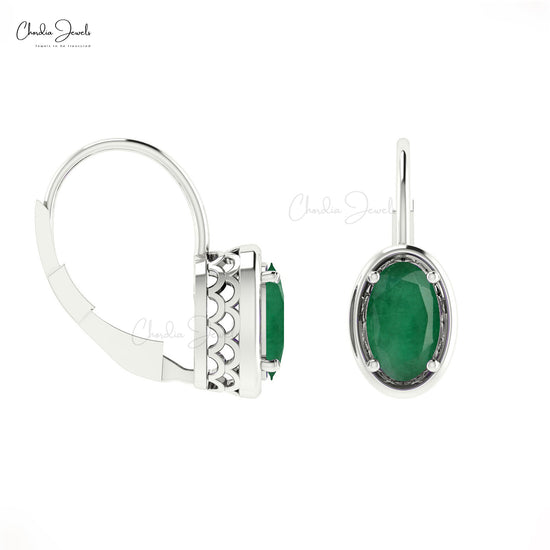Complete your overall look with these Real Emerald Earrings