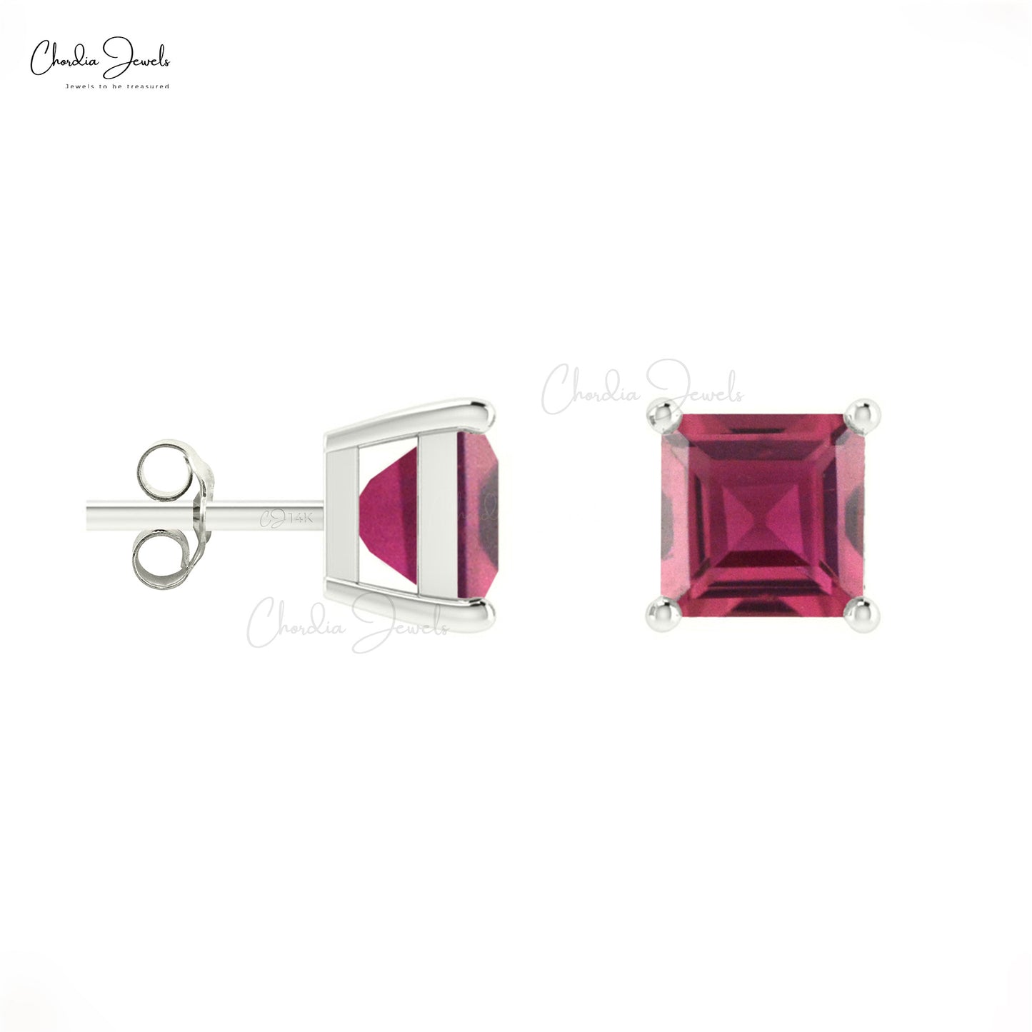 Natural Gemstone Studs