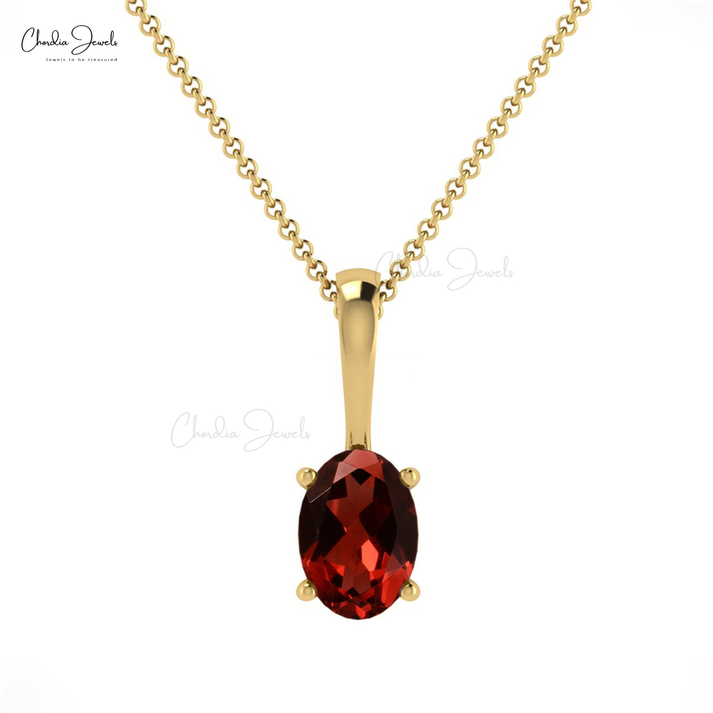 Natural Garnet Pendant
