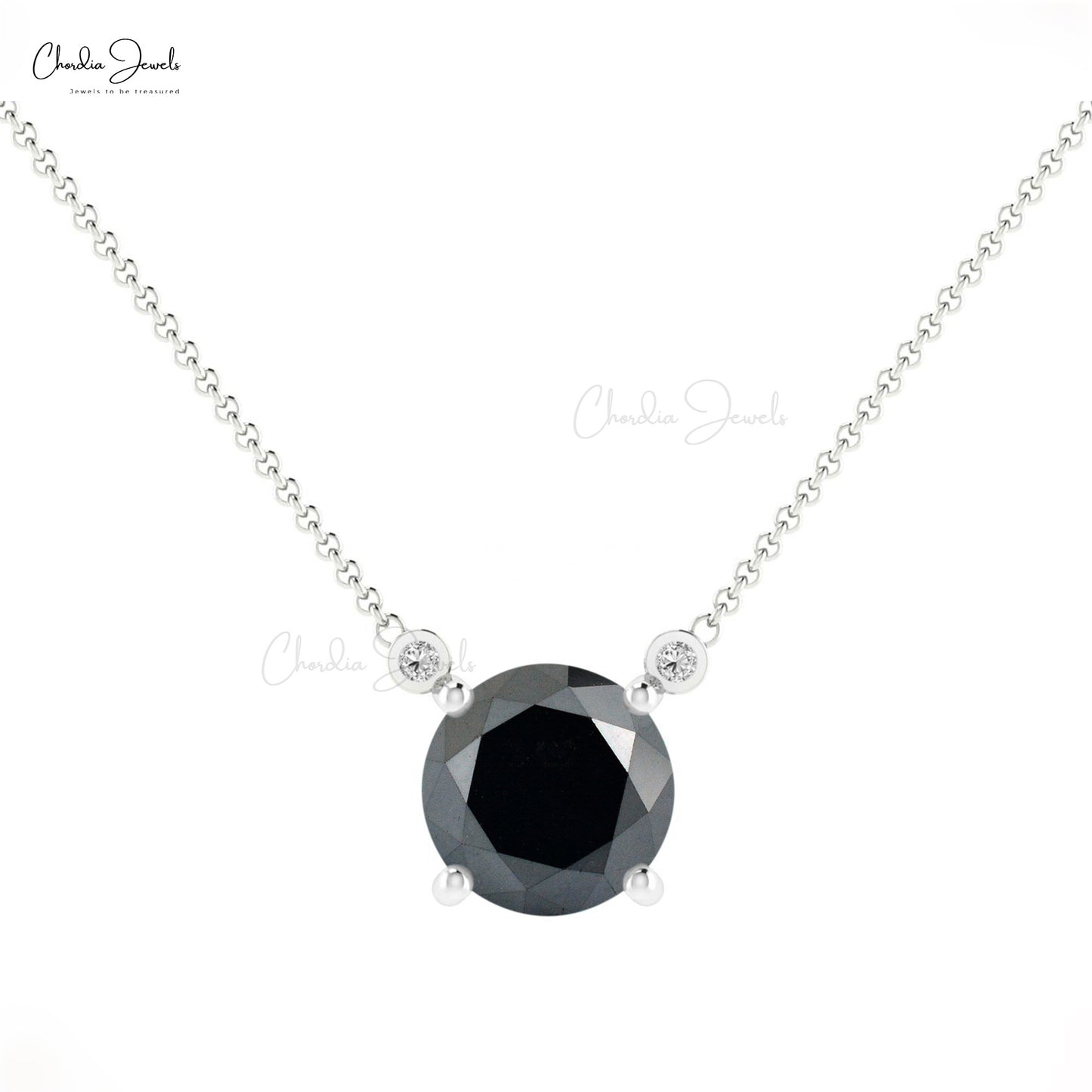Real Black Diamond Necklace