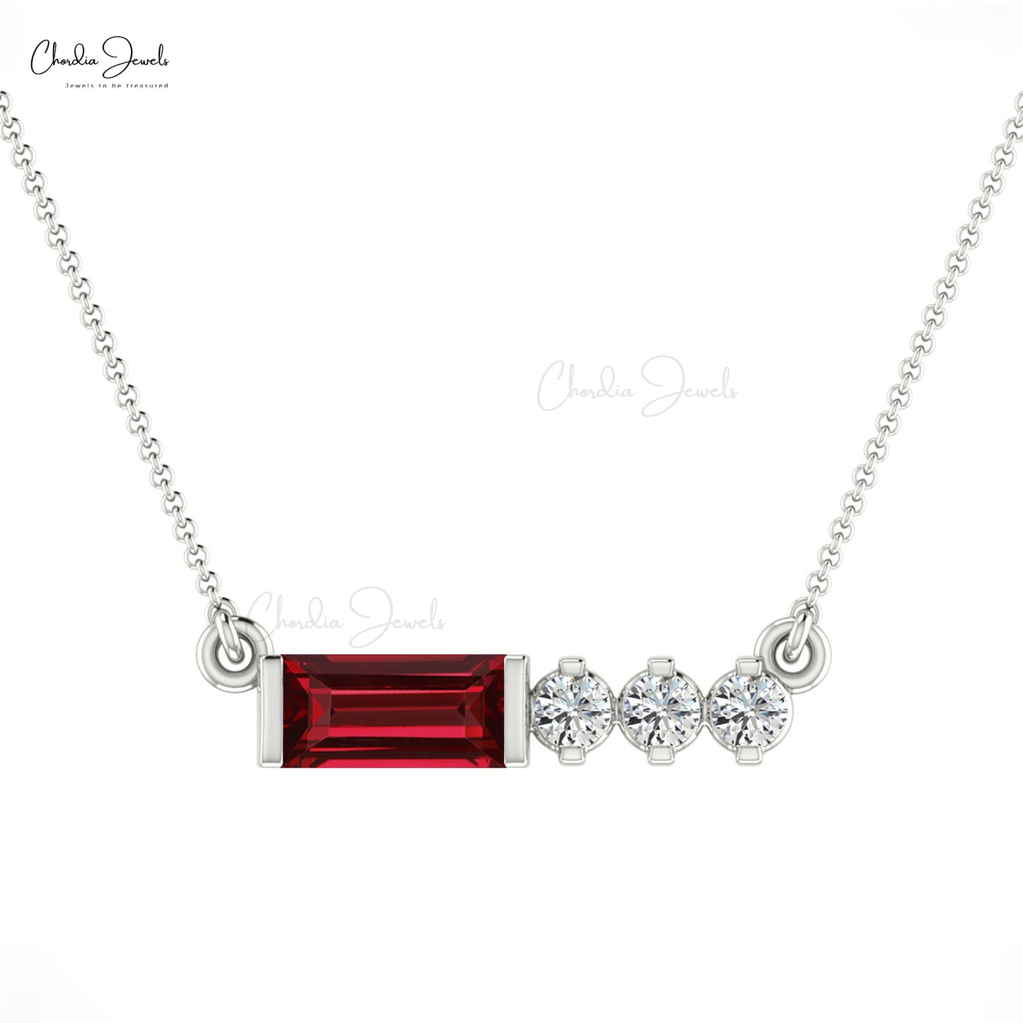 January Birthstone Necklace