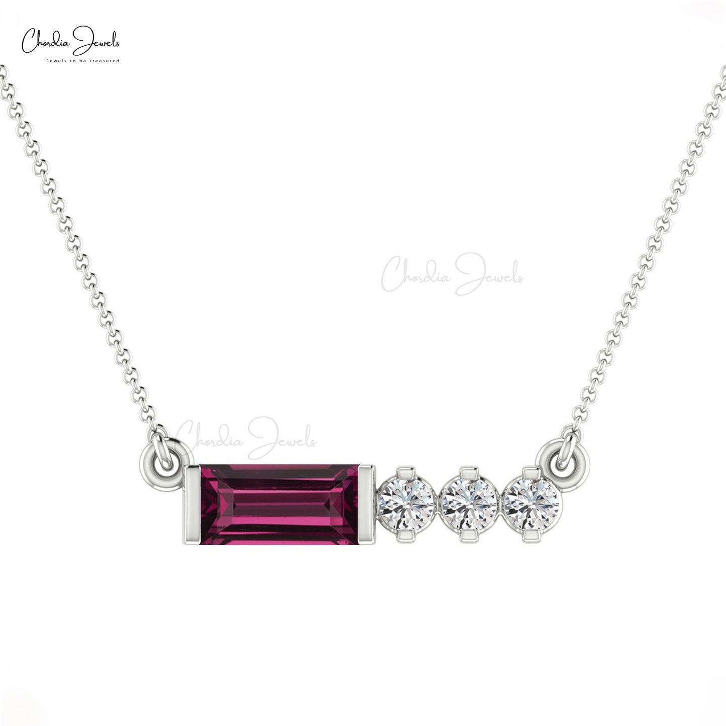 Garnet Matinee Necklace