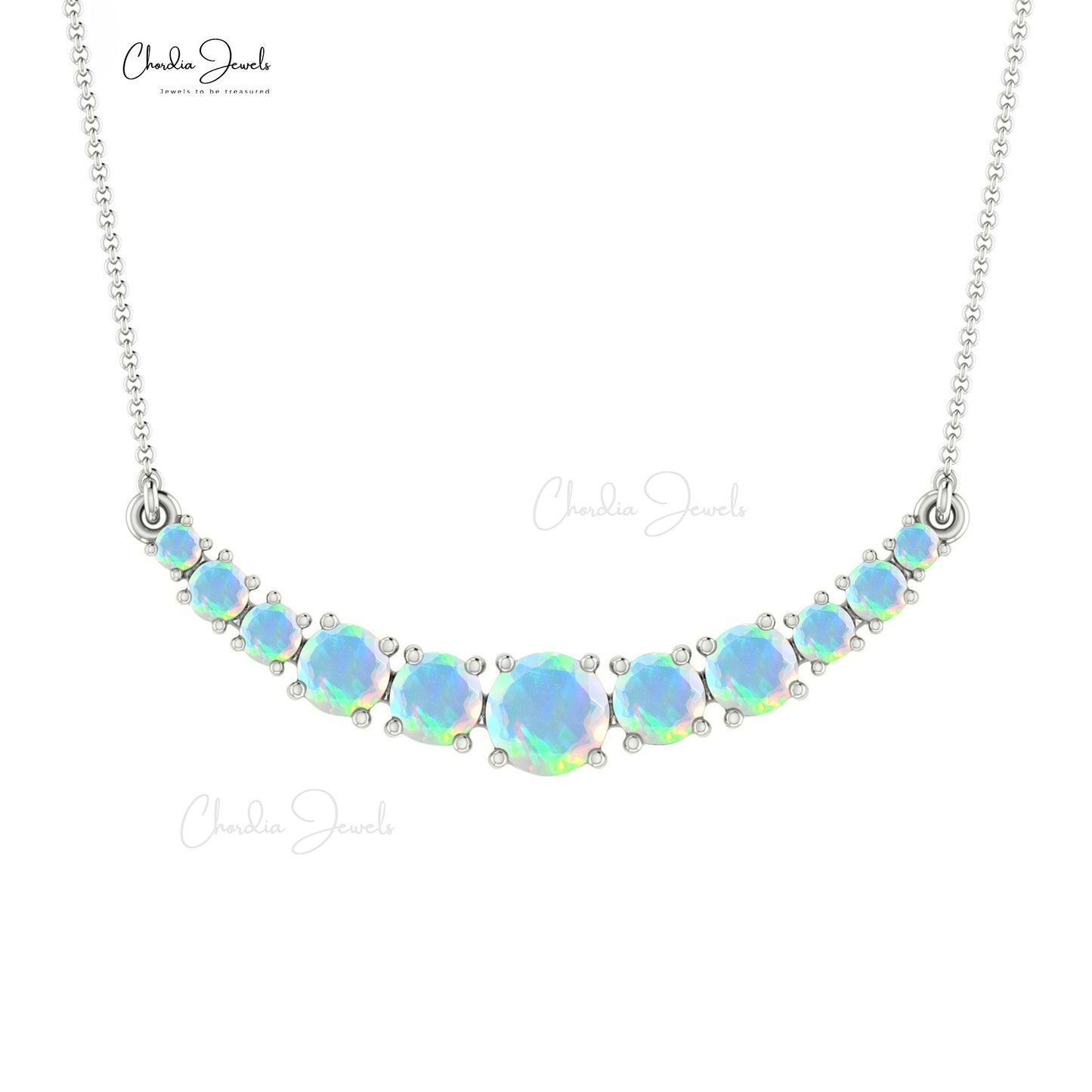 Opal Gemstone Statement Necklace