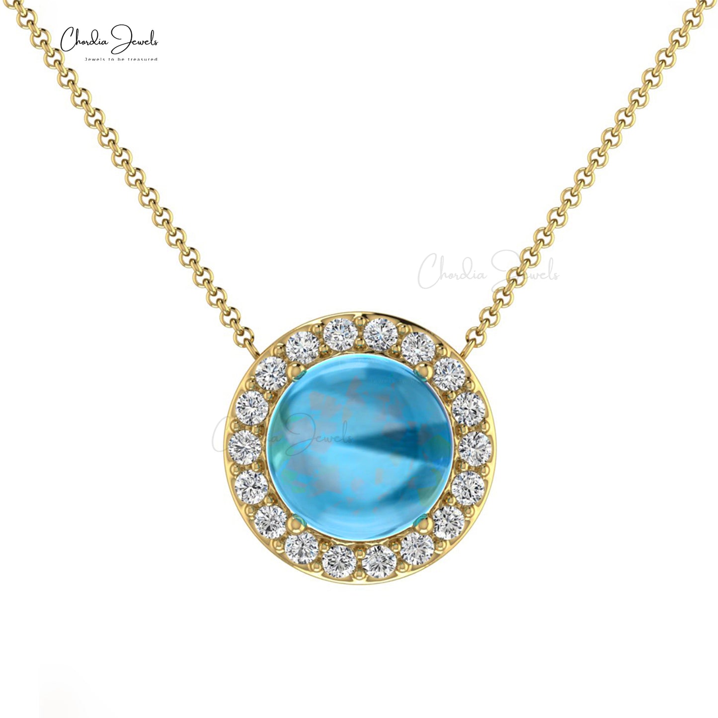 Blue Topaz Necklace