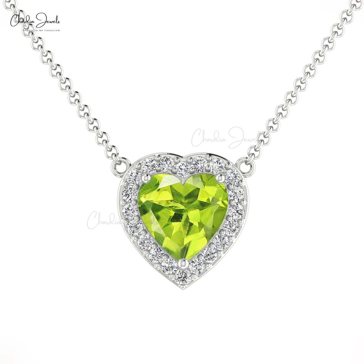 Halo Heart Necklace