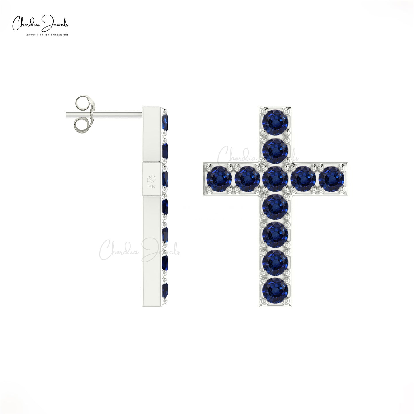 AAA Blue Sapphire Earrings