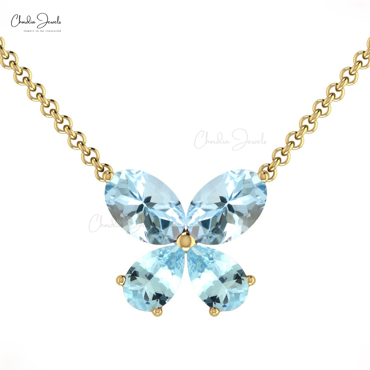 Natural Aquamarine Necklace
