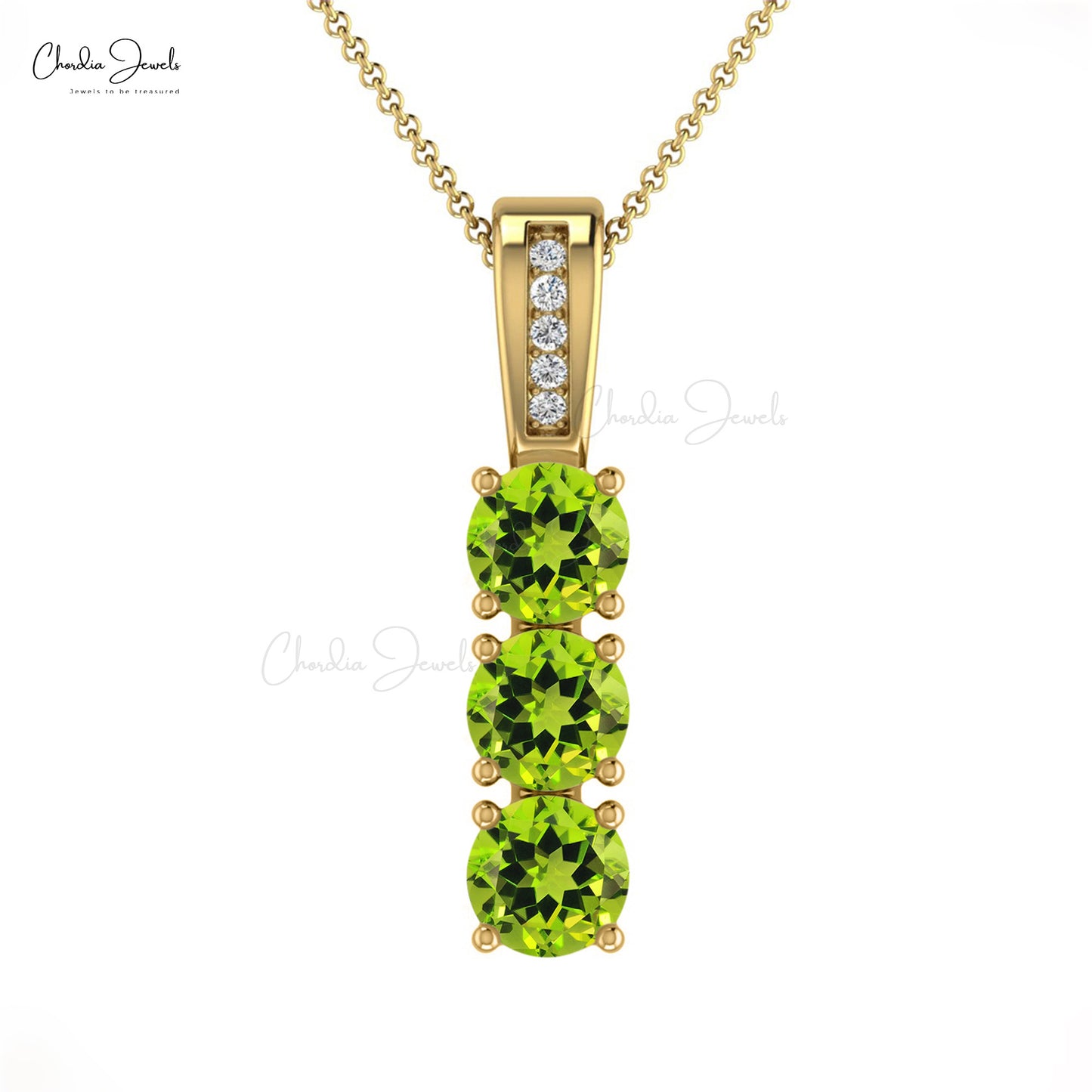 Shop Peridot and Diamond Pendant