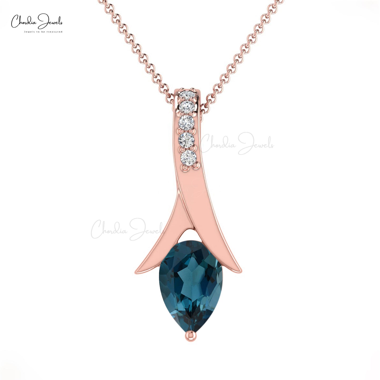 London Blue Topaz Pendant
