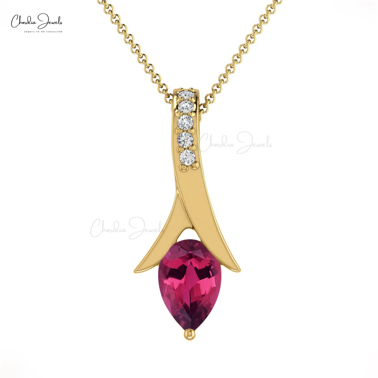 Pink Tourmaline Pendant