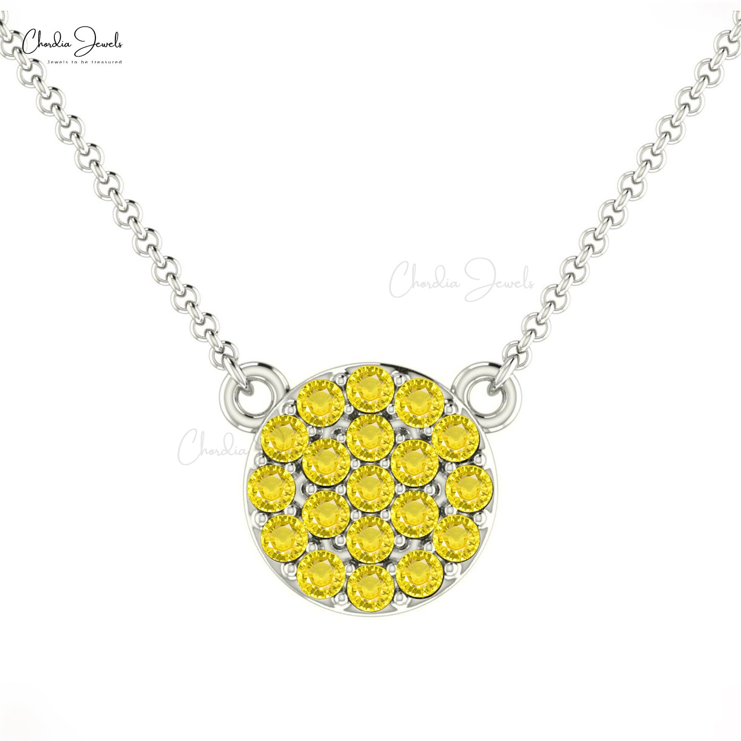 Yellow Sapphire Necklace
