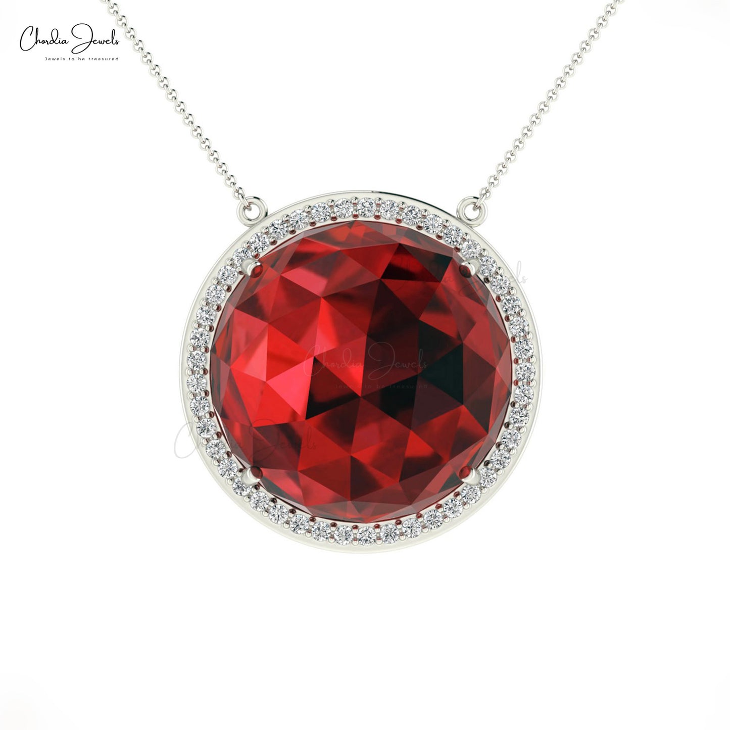 Gold Garnet Necklace
