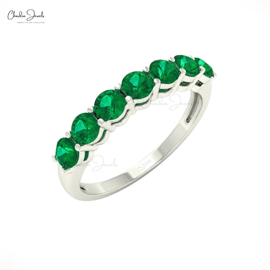 Emerald 7-stone ring