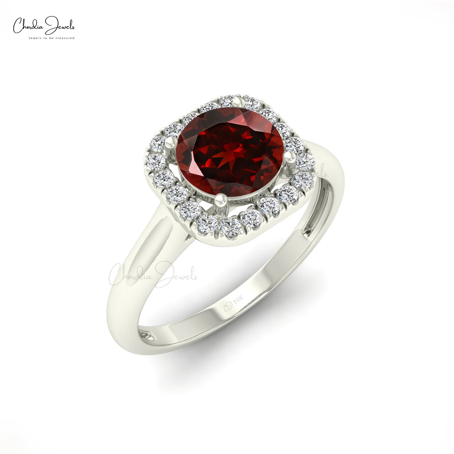 Garnet Engagement Ring