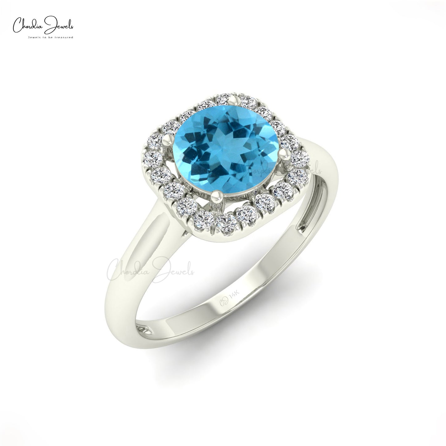 Swiss Blue Topaz Ring