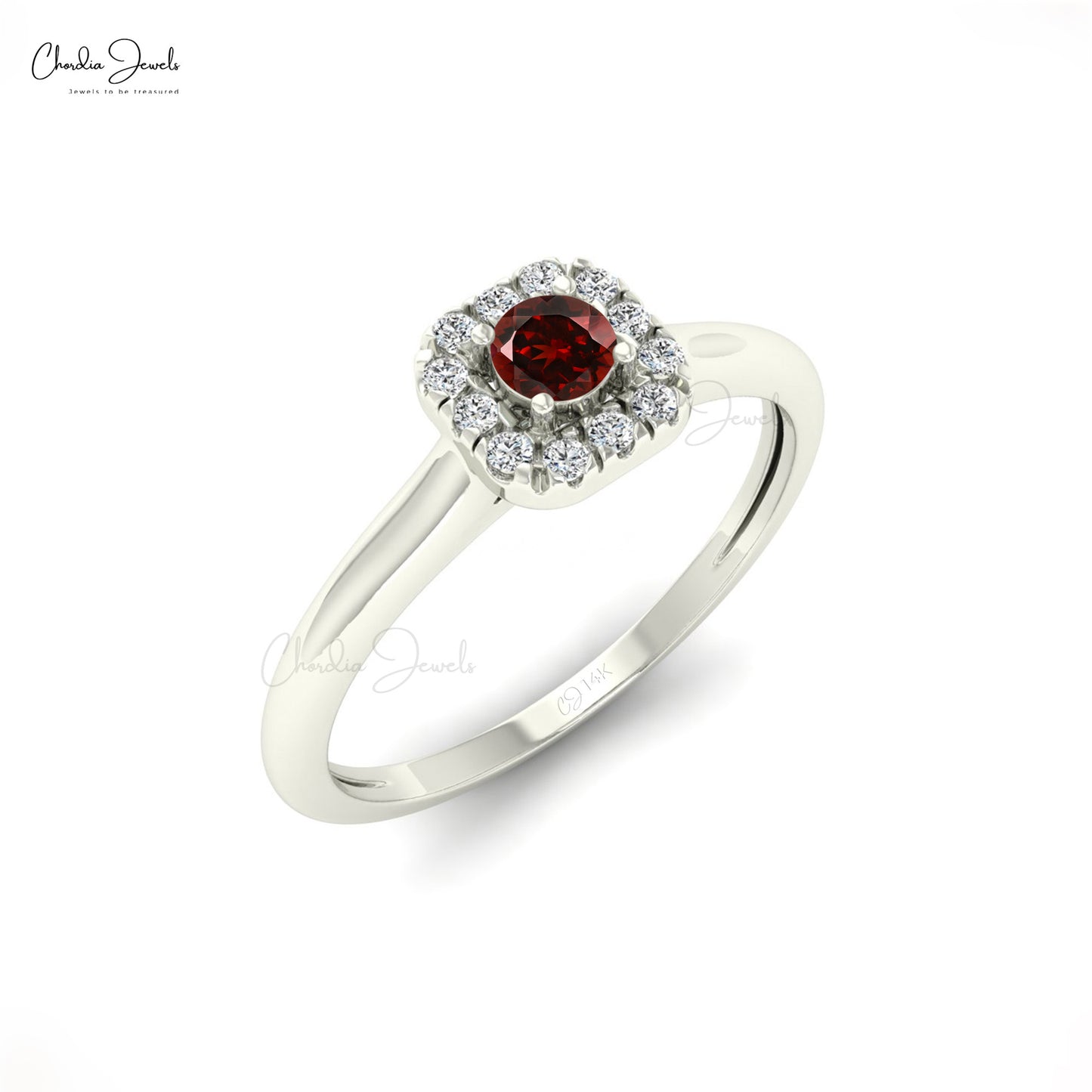 Garnet Engagement Ring