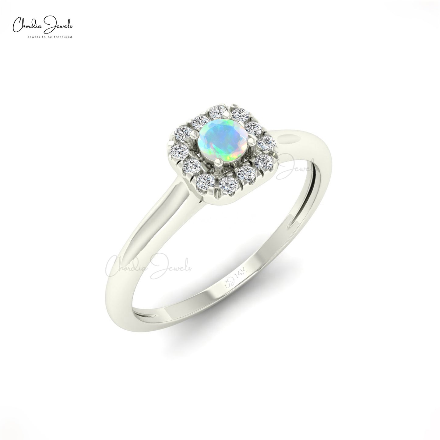 Natural Opal Dainty Ring