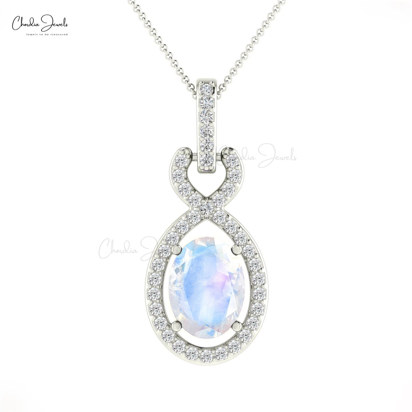 Rainbow Moonstone Pendant