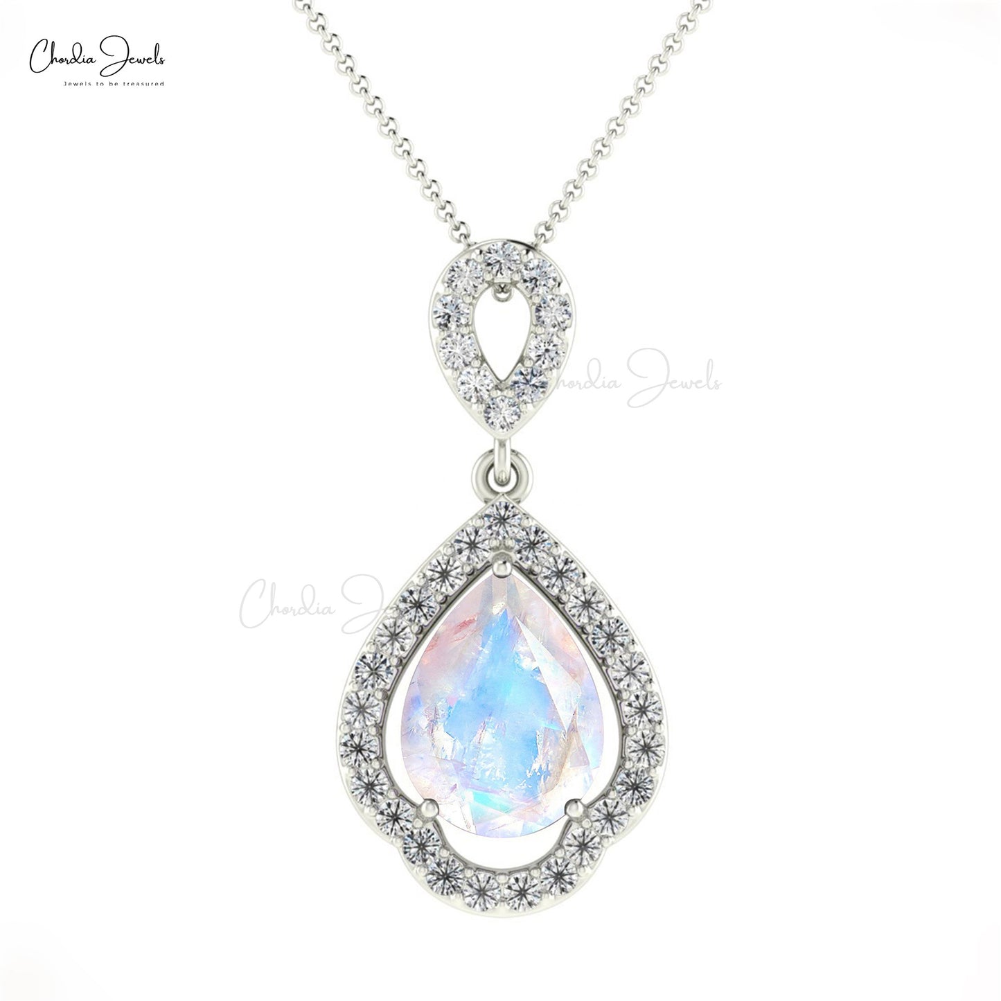 Rainbow Moonstone Pendant