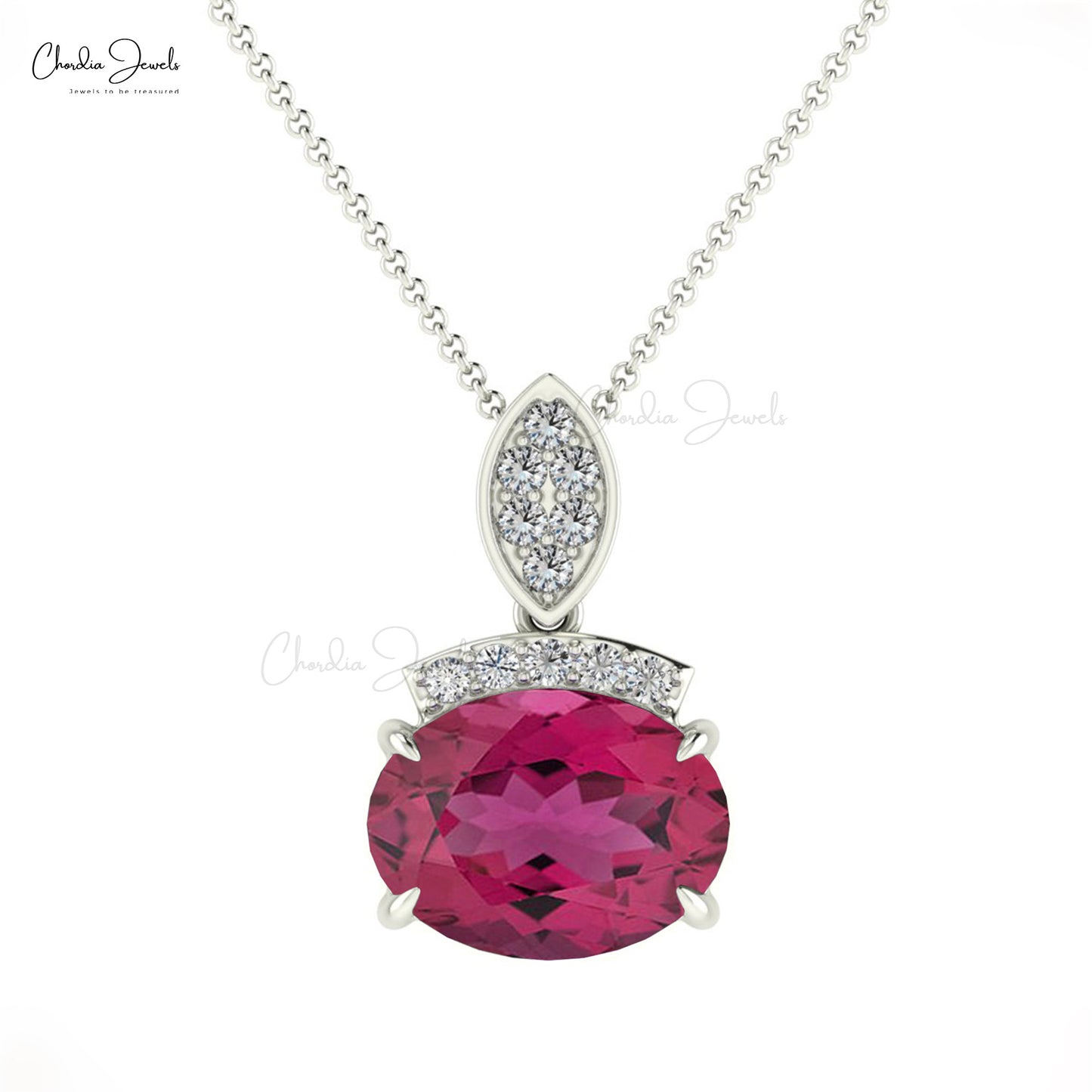 Pink Tourmaline Pendant