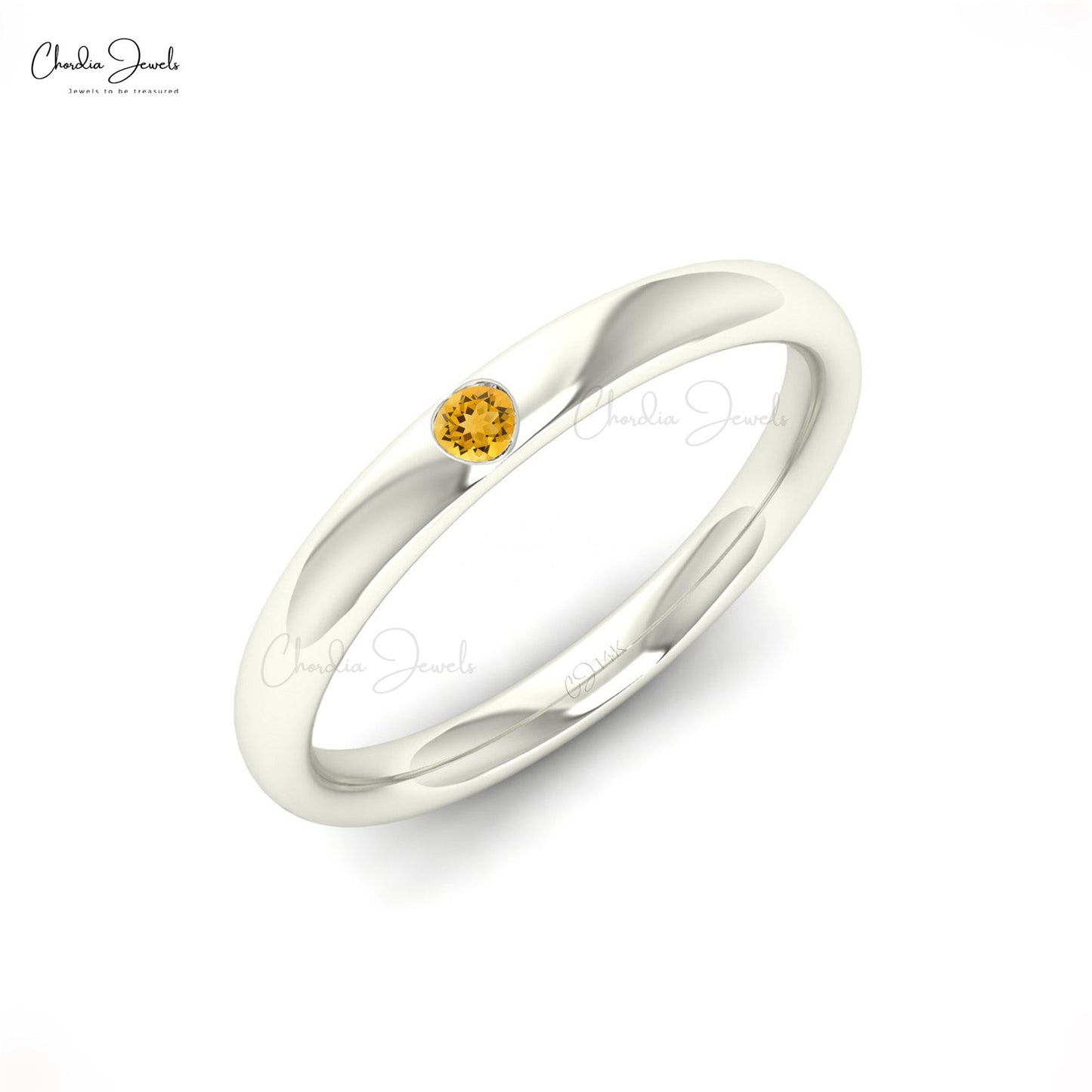 Dainty Citrine Ring