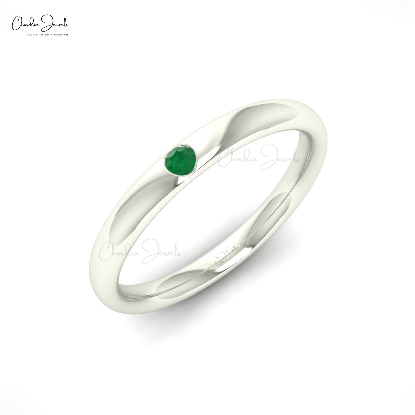 Dainty Emerald Ring