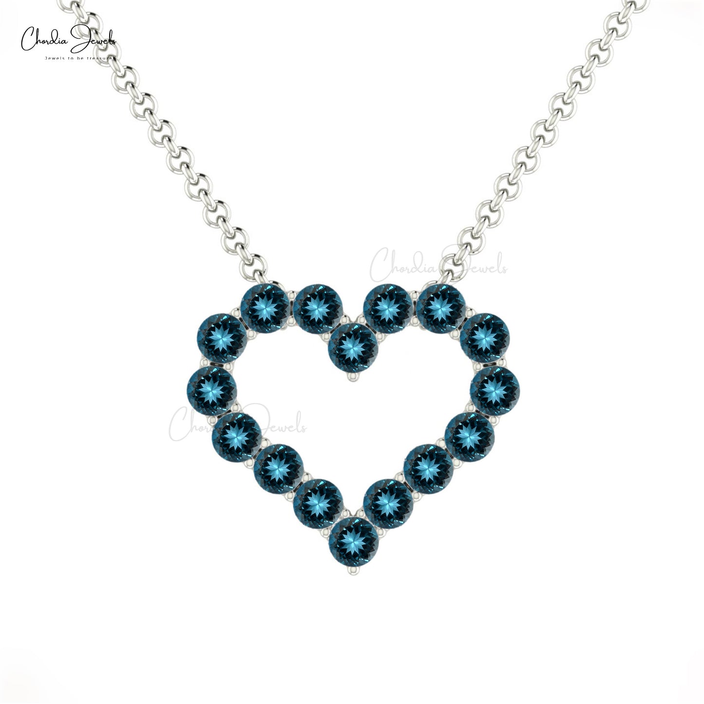 London Blue Topaz Necklace