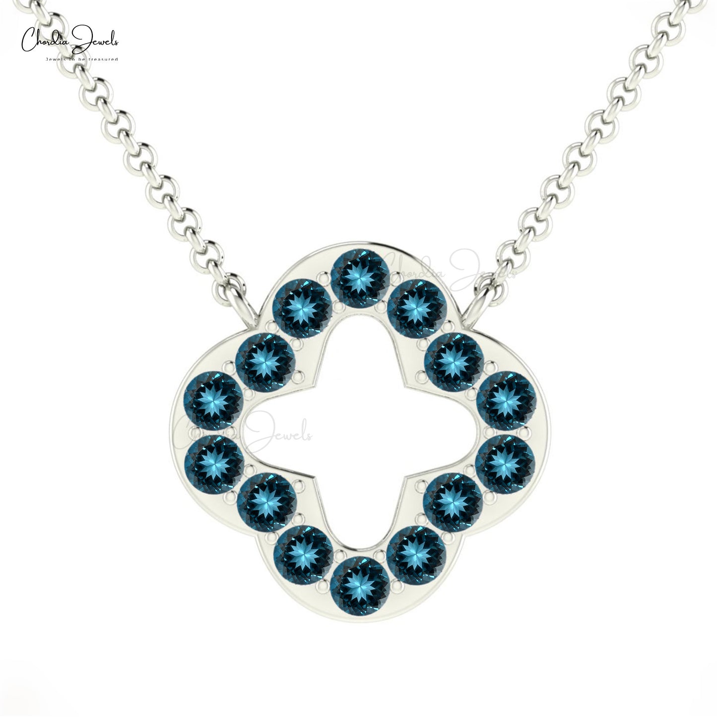 London Blue Topaz Necklace