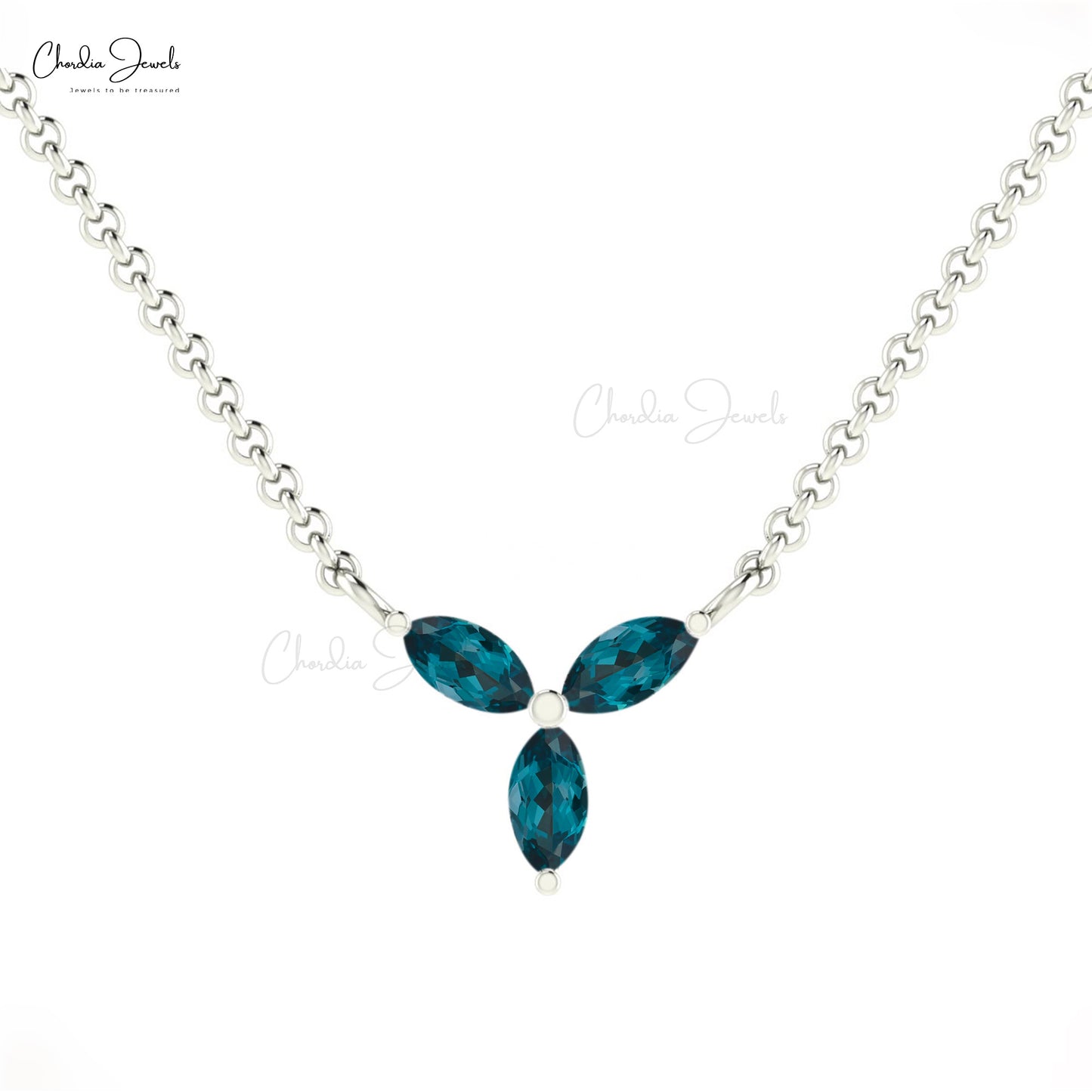 London Blue Topaz Necklace