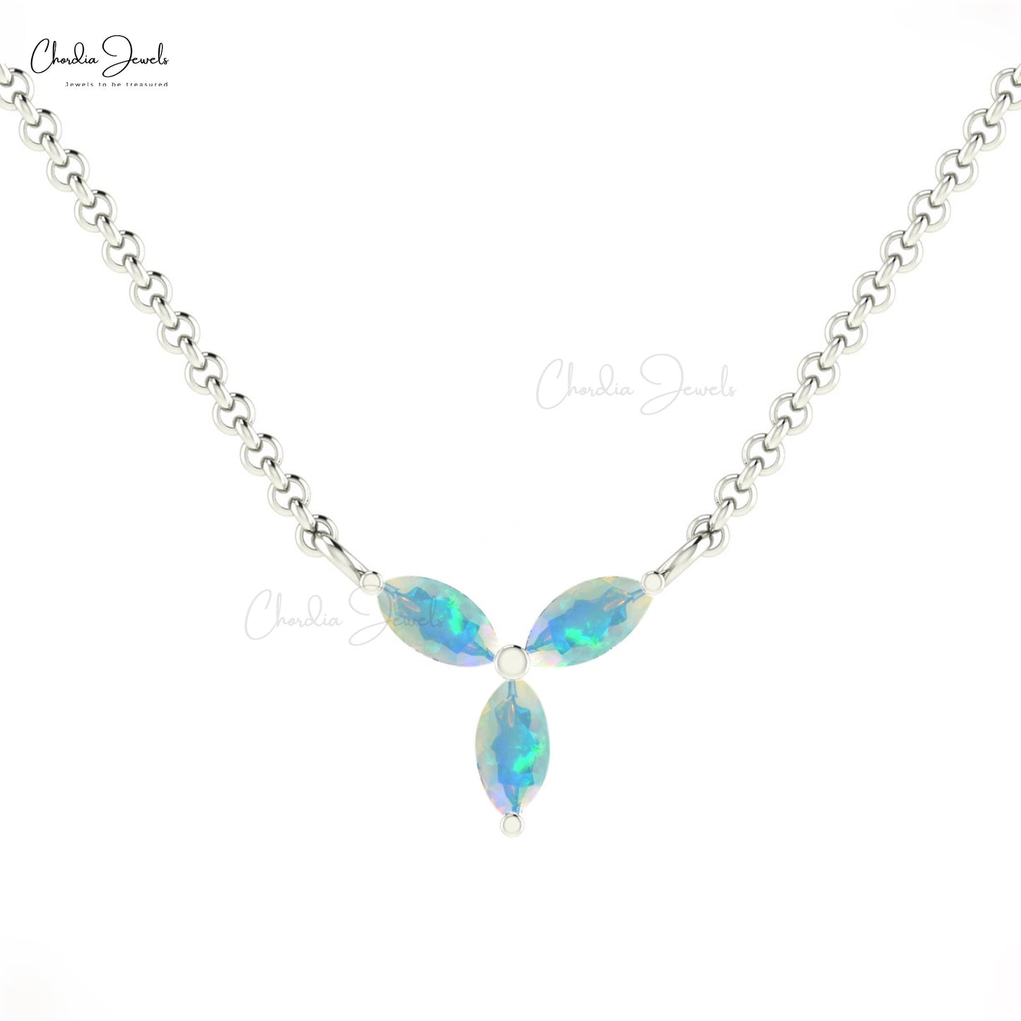 Natural Fire Opal Necklace
