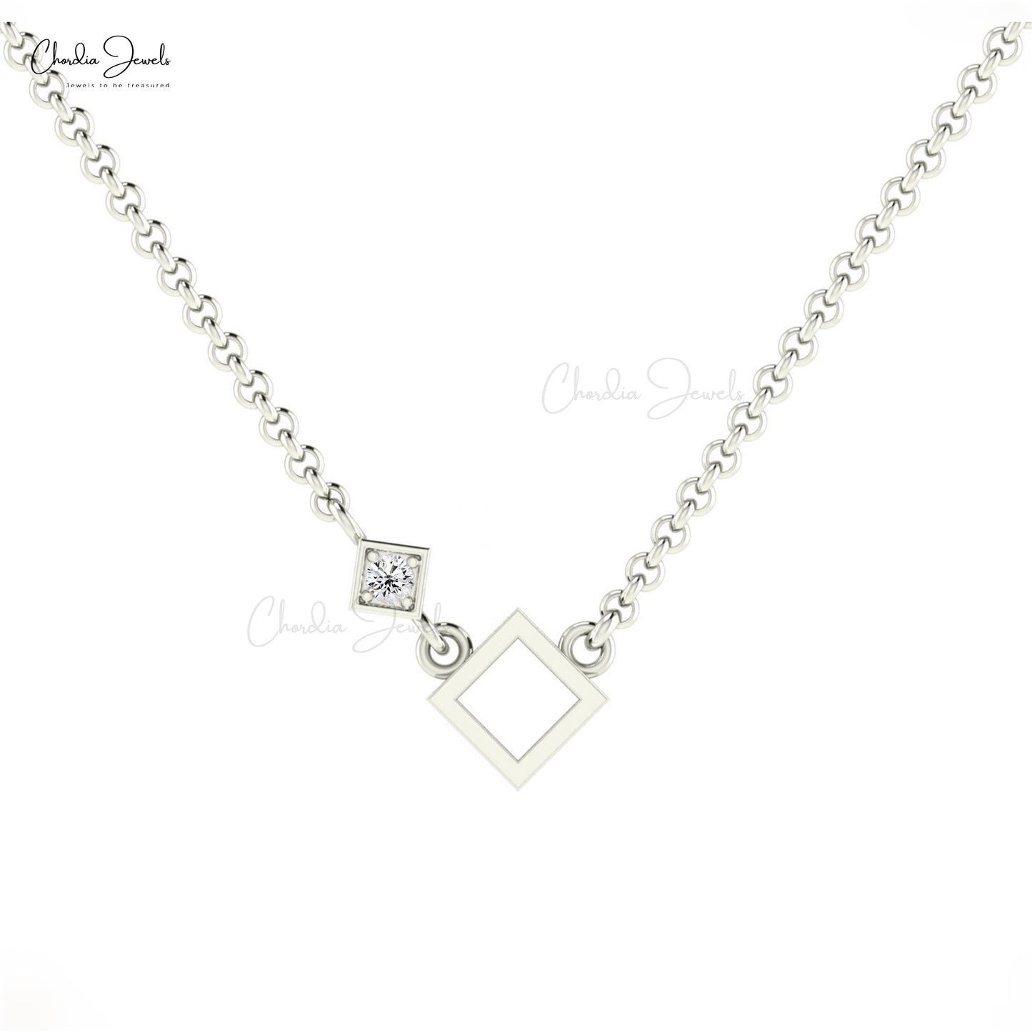 Genuine White Diamond Necklace