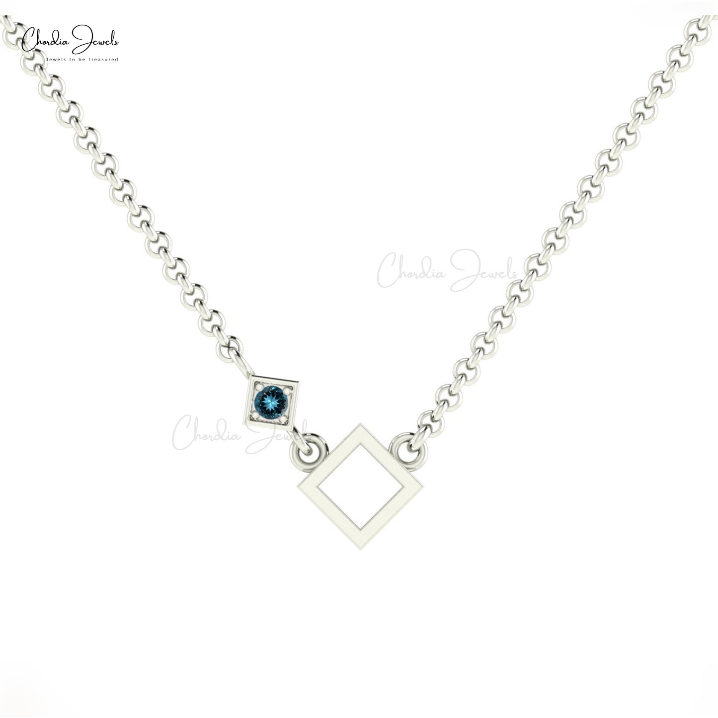 London Blue Topaz Necklace