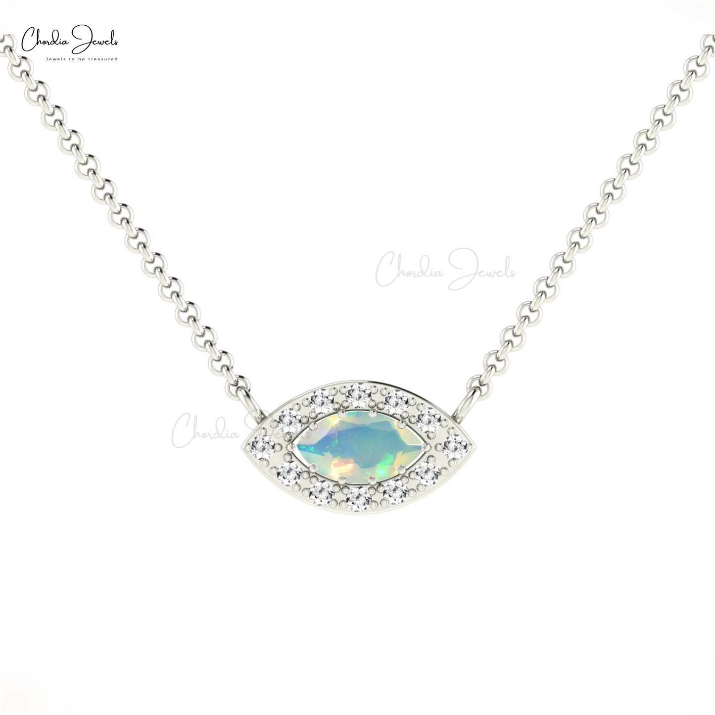 Natural Fire Opal Necklace