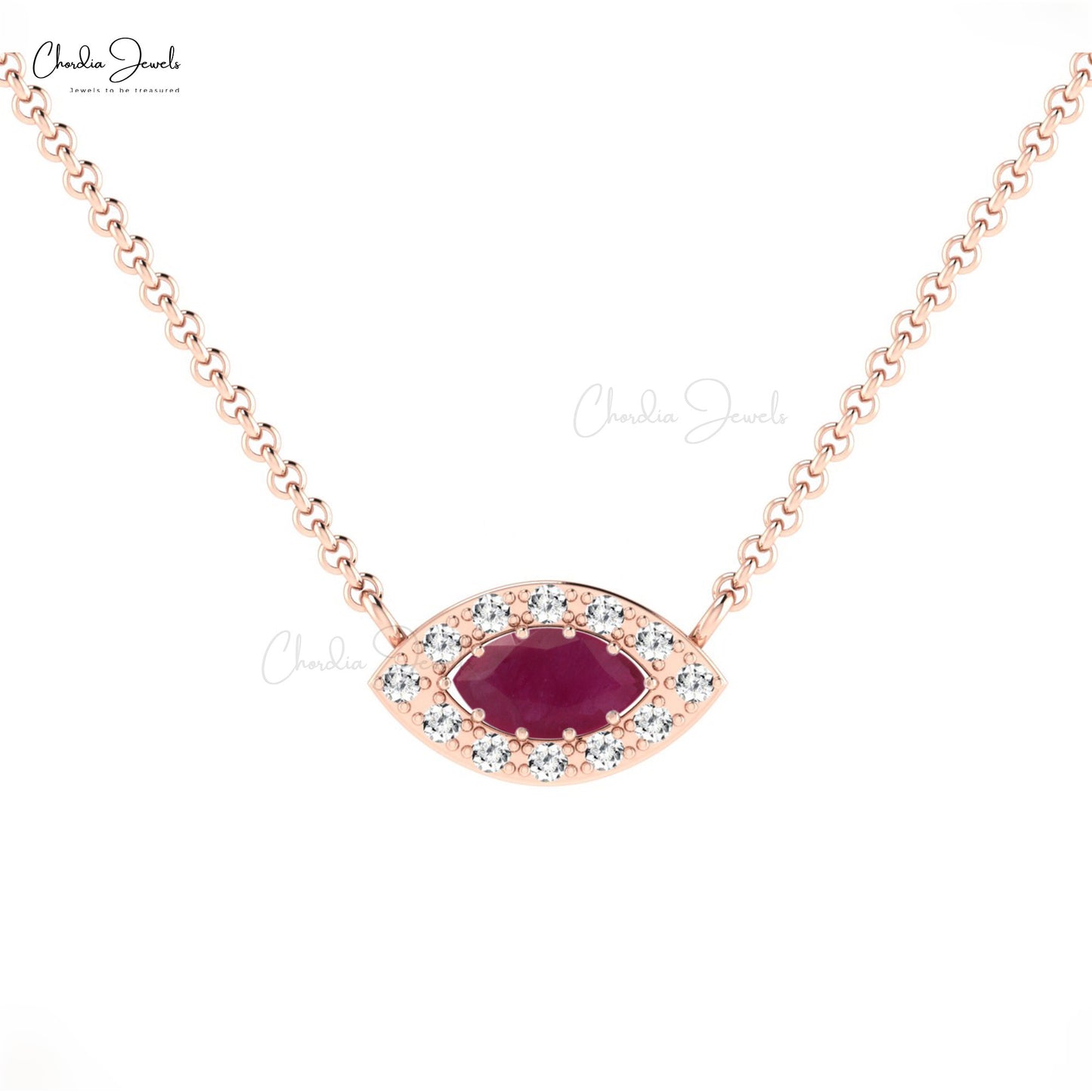 Halo Diamond Necklace