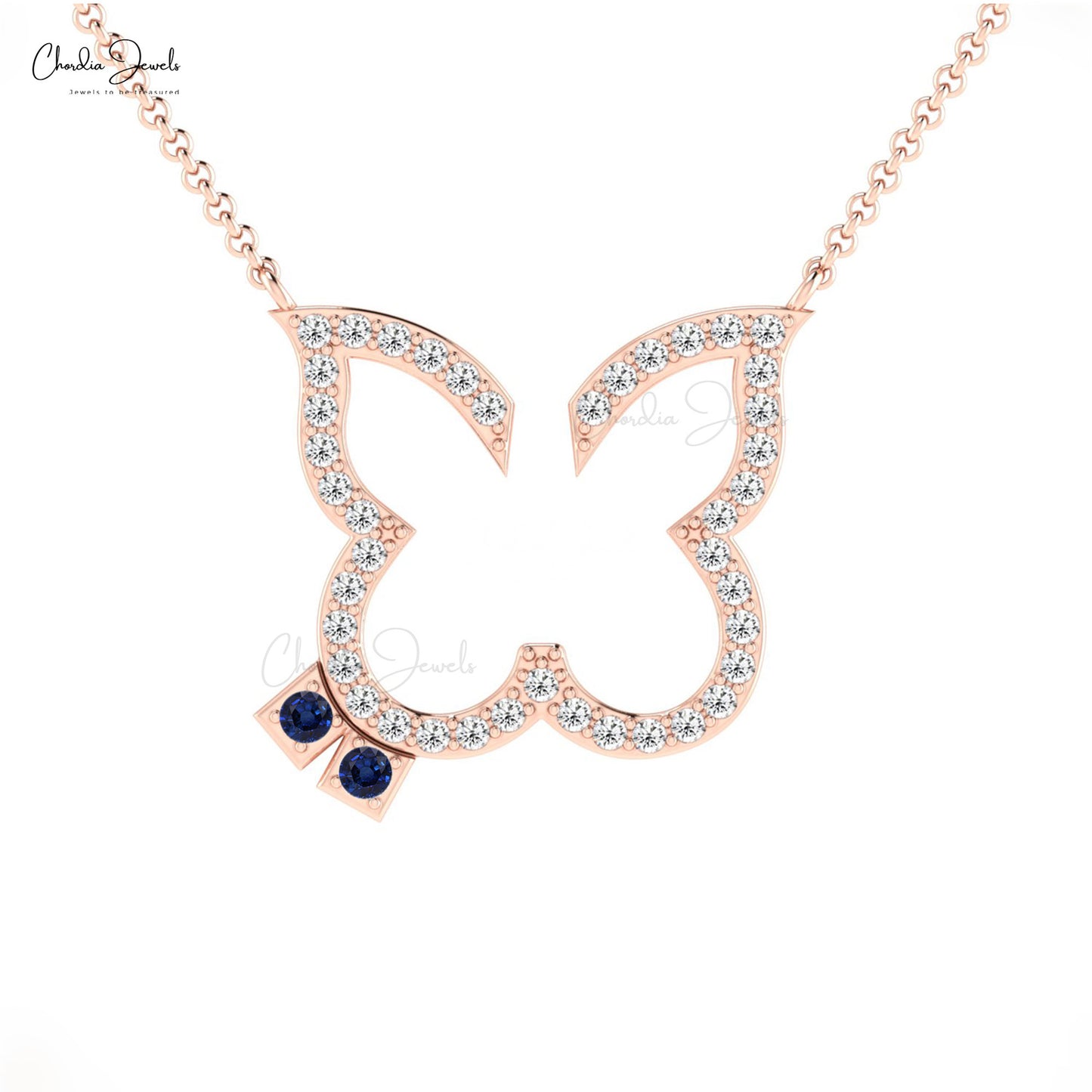 Blue Sapphire Dainty Necklace