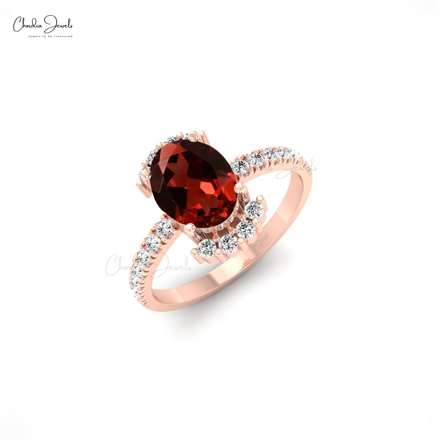 Natural Garnet Ring