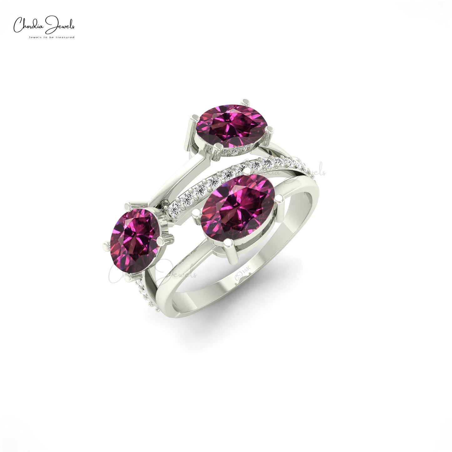 Rhodolite Garnet Ring