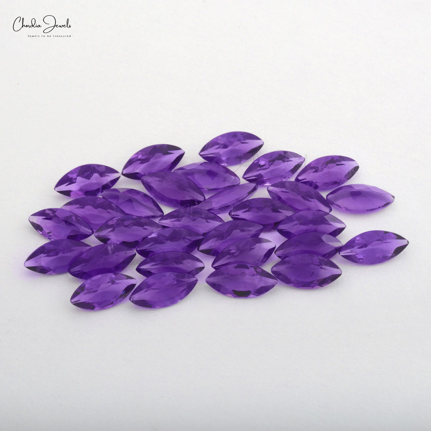 Marquise-Cut Amethyst Gemstone