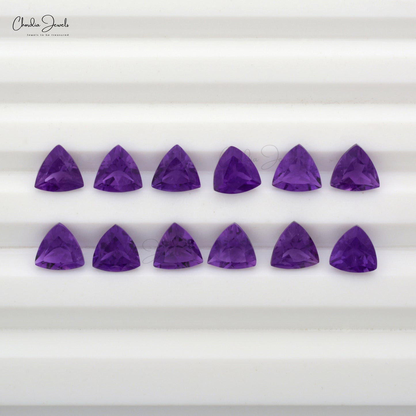 trillion cut amethyst loose gemstone 