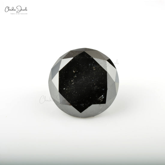 Black Diamond Round Excellent Cut 1.40 MM Natural Gemstone, 1 Piece