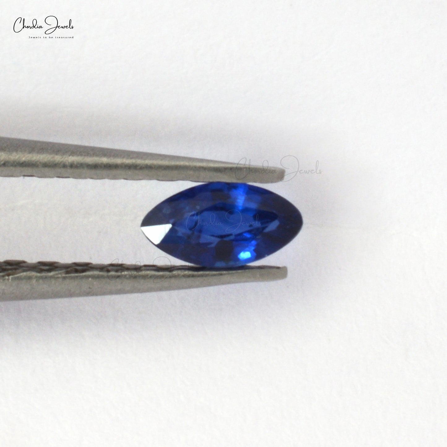 Blue Sapphire Marquise Cut Faceted Precious Gemstone