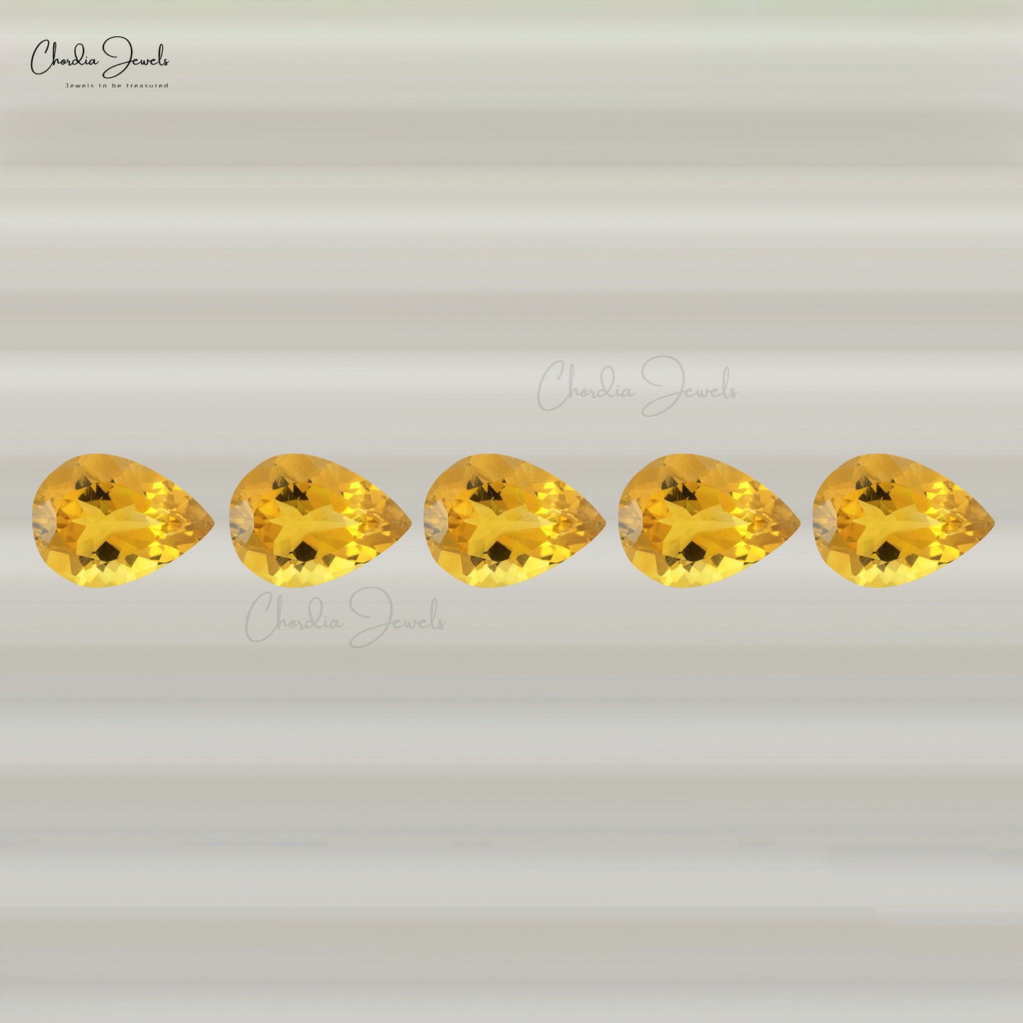 Natural 8-6MM Loose Wholesale Gemstone Pear for Pendant, 1 Piece