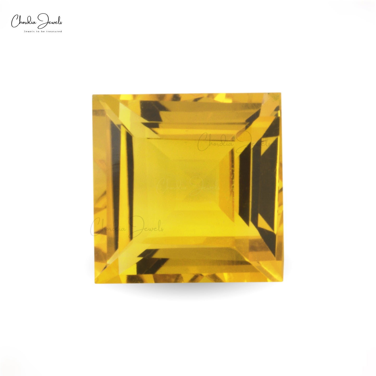 100% Natural Top Quality AAA Citrine 9MM Square Cut, 1 Piece
