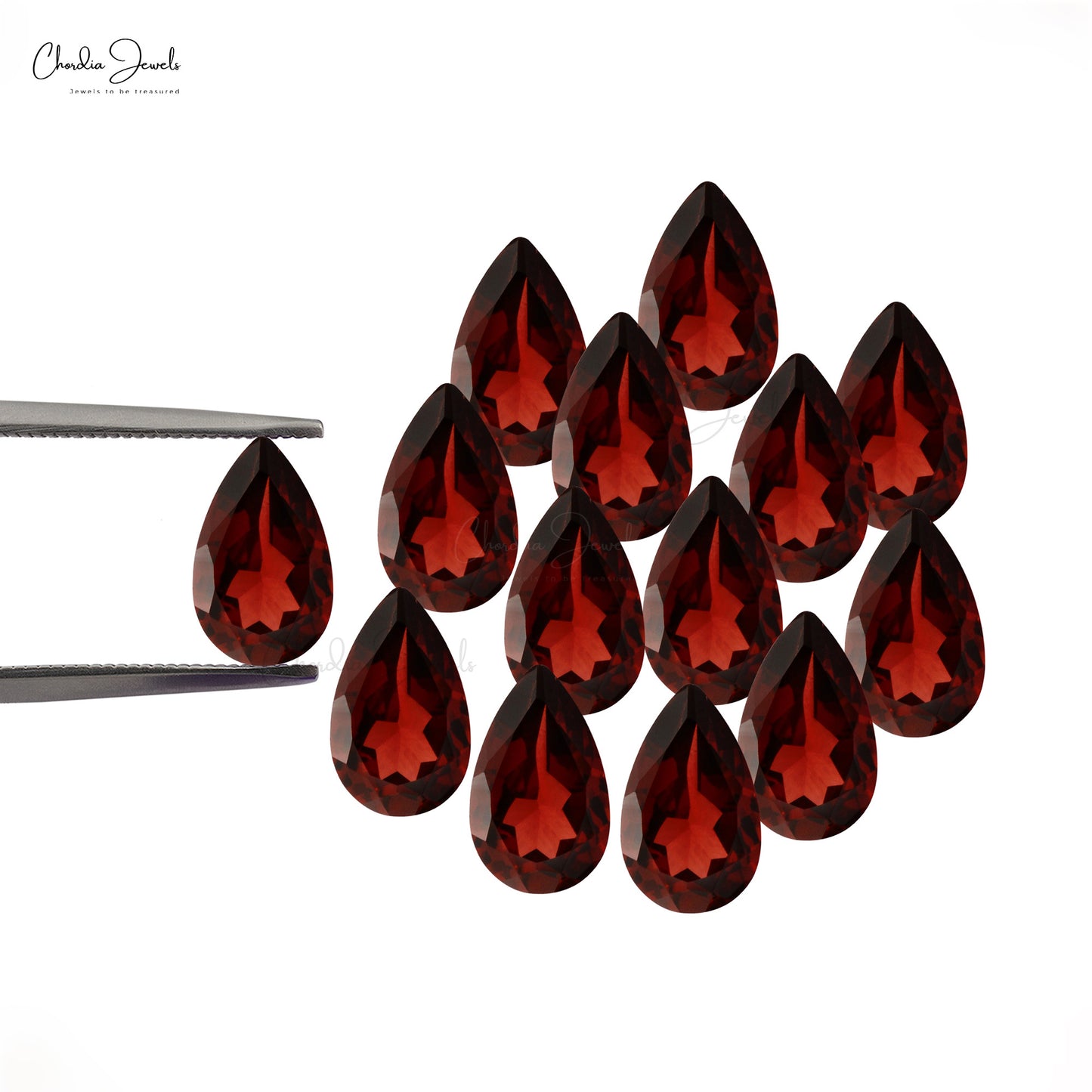 High Grade Mozambique Garnet 10X7MM Loose Faceted Gemstone for Rings, 1 Piece