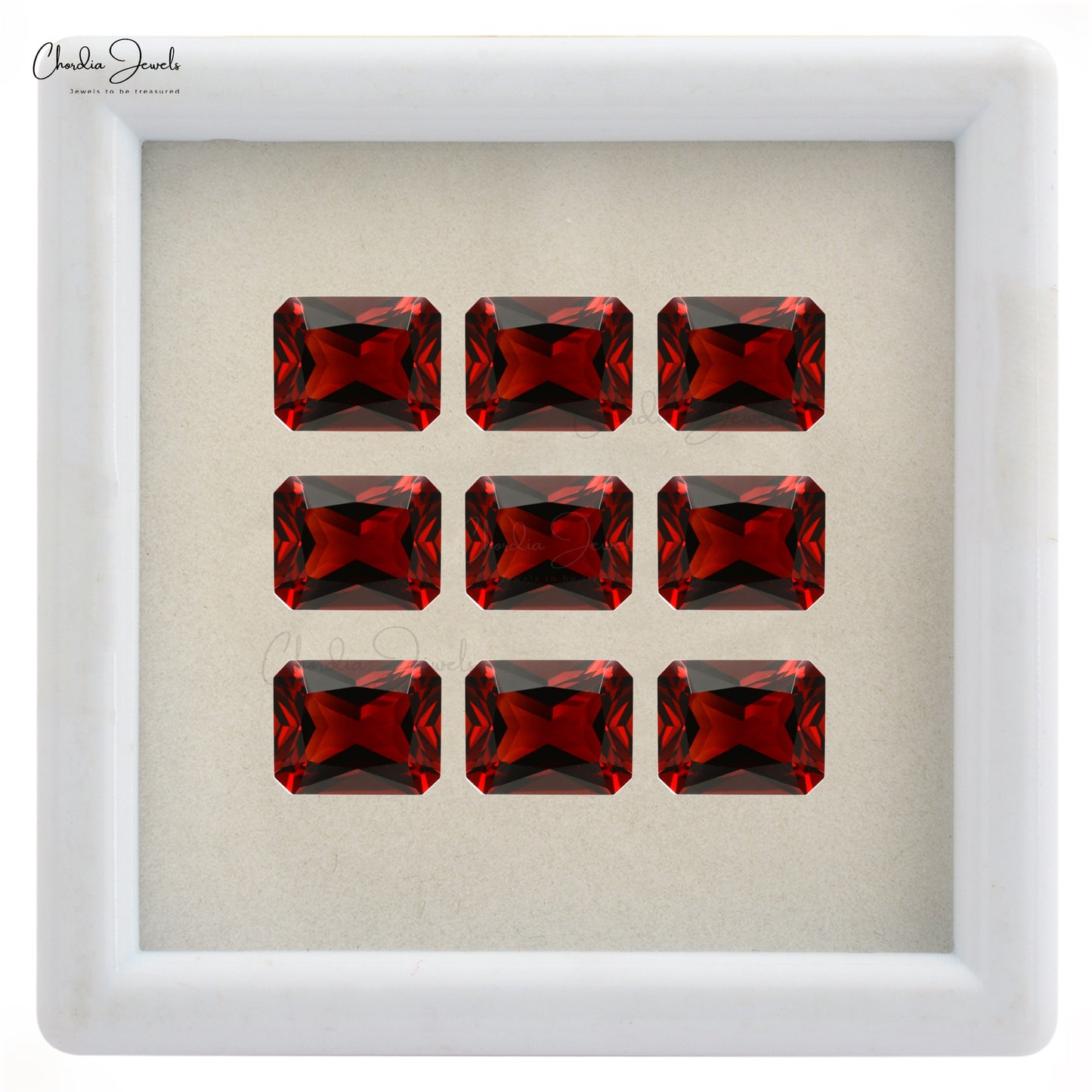 6X4MM Red Garnet Emerald Top Quality Emerald Fine Cut for Suppliers, 1 Piece